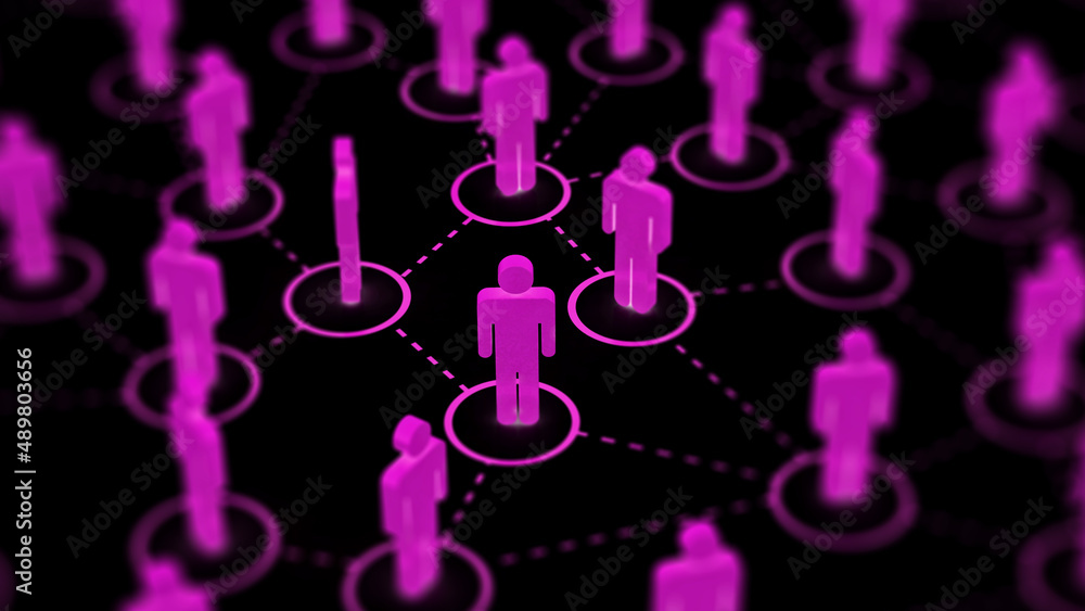 Poster social web network background image