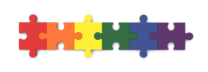 LGBT puzzle connection concept