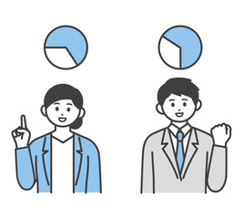 フレックスタイムのイメージイラスト素材