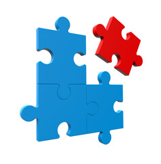 Fototapeta premium Puzzle connection