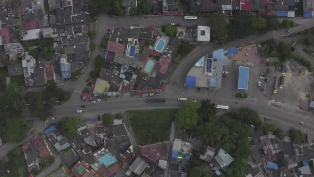 aerial view of villeta cundinamarca,