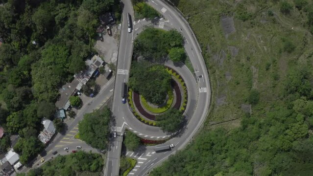 Roundabout Aerial view, Villeta Cundinamarca