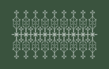Geometric Ethnic pattern design for background or wallpaper.	
