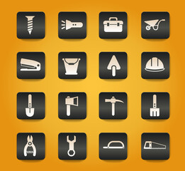 work tools icon set