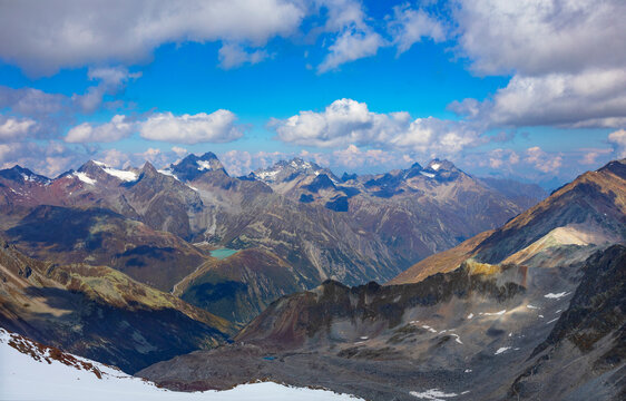 Scenic view from Rettenbach Glacier