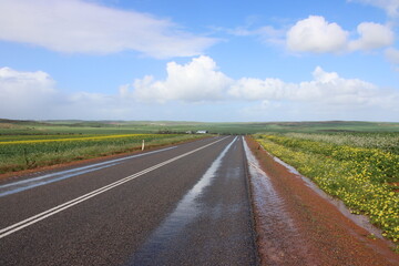 Rural scene near the small town of Northampton in the Mid-West Gascoyne region of Western Australia.