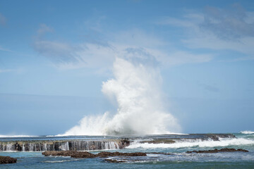 huge ocean crushing waves