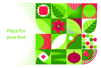 Geometric banner Summer for the site