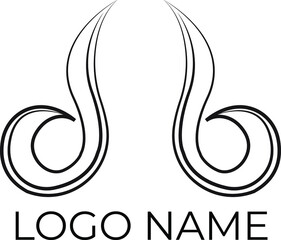 Fototapeta premium Salon hair cut Logo Template vector Design 