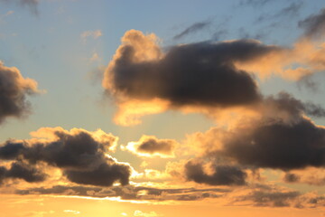 clouds in the sunset
