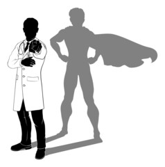 Doctor Ponting Silhouette Super Hero Shadow