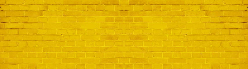 Abstract yellow colored colorful painted damaged rustic brick wall brickwork stonework masonry...