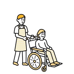 介護師や福祉の人物イラストまとめ