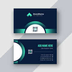 stylish blue elegant business card design