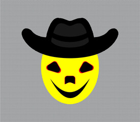 Face with Cowboy Hat Emoji.
