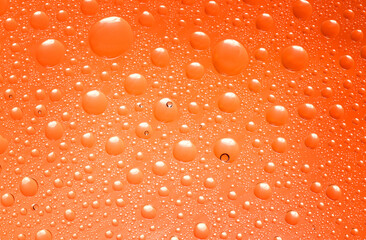 Abstract background. Liquid on glass