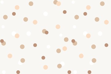 Brown and chocolate colour polka dots pattern illustration - obrazy, fototapety, plakaty