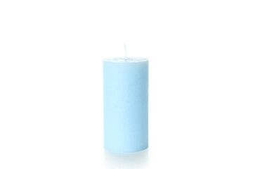 Candle for relaxation isolated on white background