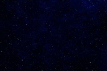 Starry night sky.  Galaxy space background.  Dark blue night sky with stars.  Stars in the night. 