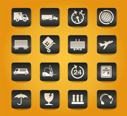 Cargo shipping symbols