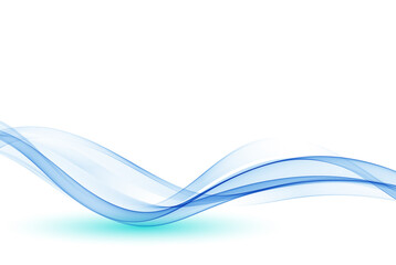 Blue abstract wave. Abstract vector background wave
