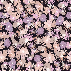Seamless vintage floral pastel pattern.