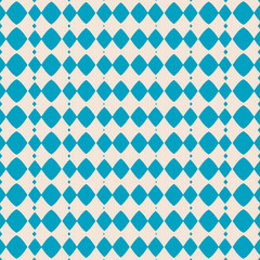 Oktoberfest vector pattern. Abstract geometric seamless texture. Germany's Octoberfest festival ornament. Modern blue and white flag. Traditional tartan background pattern with small rhombuses grid