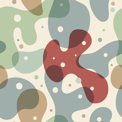 Liquid style vintage abstract camouflage seamless pattern background for clothing textile print