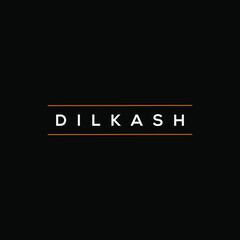 Dilkash typography logo. Dilkash is a Urdu world it mean lovely, attractive.