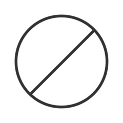 Sign forbidden icon. Stop  symbol. Prohibit enter's vector.