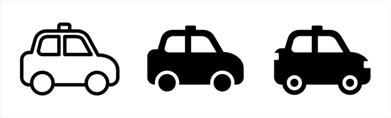 Car icon. Taxi car symbol. Transport icon symbol, vector illustration