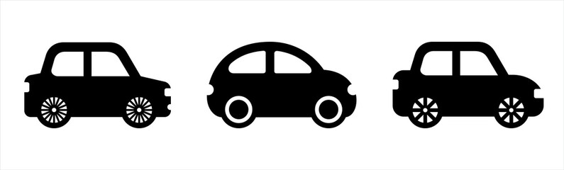 Car icon set. Transport icon symbol, vector illustration