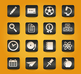 School simply icons
