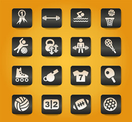 sport icon set