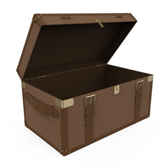 Old Vintage Leather Suitcase