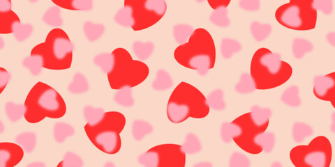 seamless background with hearts