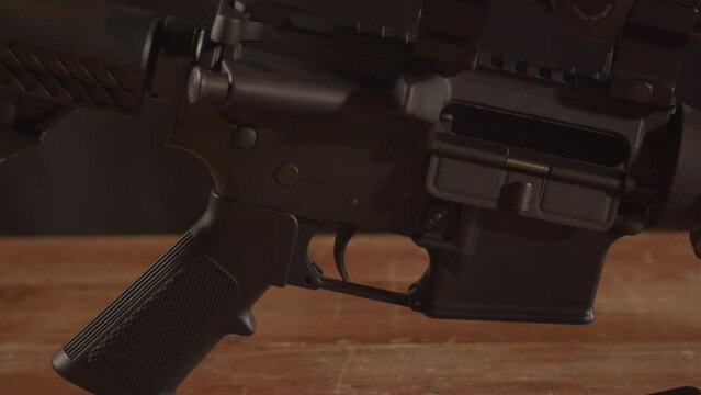 Dolly of unloaded AR-15 trigger
