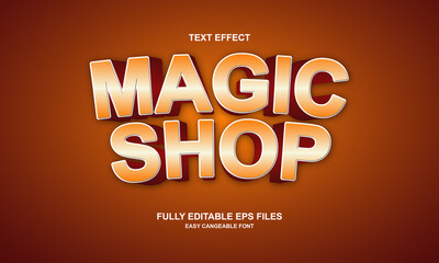 magic shop editable text effect
