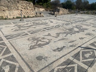 Roman mosaic floor, Isthmia, Greece