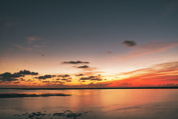 Fototapeta na wymiar paysage mer coucher de soleil