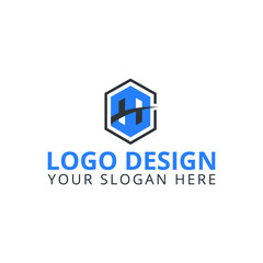 H logo design business logo 
