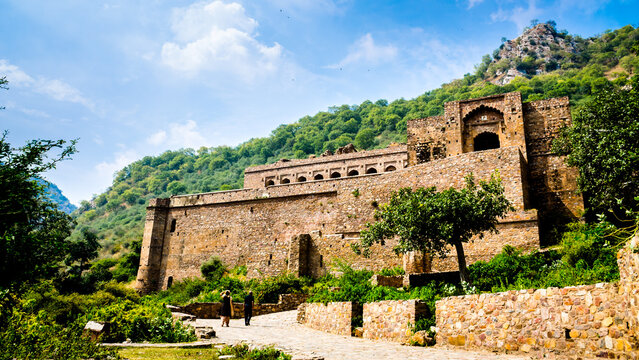 Ruins of Ancient Bhangarh Fort in Rajasthan, India