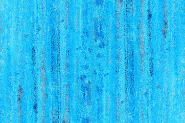 Abstract cyan color rough textured wavy metal sheet for background