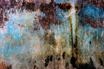 Colorful abstract grunge textured old rustic concrete wall surface for background