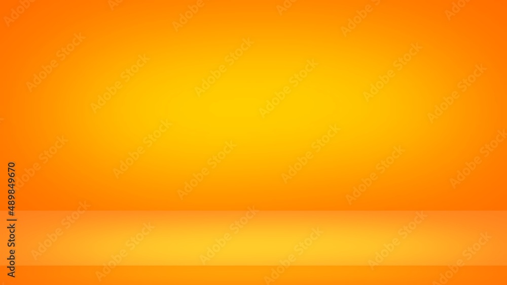 Wall mural abstract orange background for display your products color smooth background