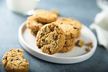 Traditional homemade chocolate chip cookies