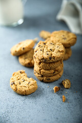 Traditional homemade chocolate chip cookies