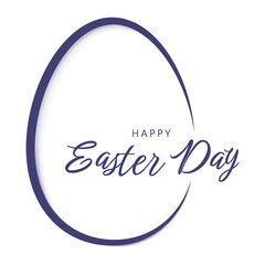 Happy easter background in paper style