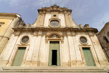 Fototapeta na wymiar Nardò, historic city in Lecce province, Apulia. Cathedral