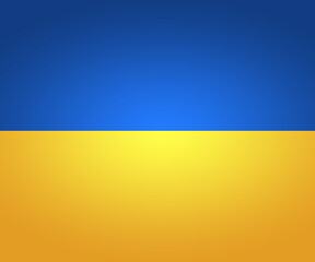 Illustration of two colors, blue and yellow. Big concept banner.